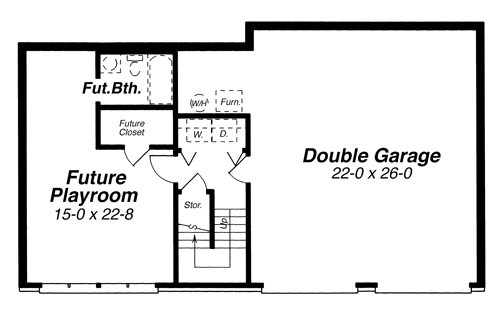 Lower Level image of WOODBRIDGE House Plan